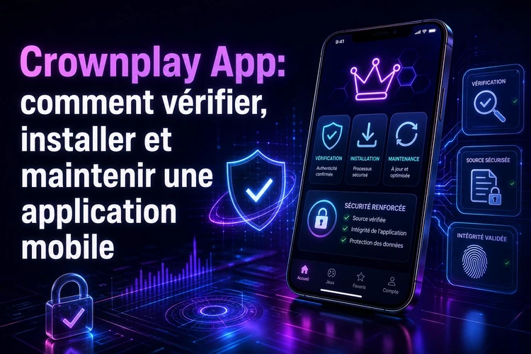 App CrownPlay: comment vérifier, installer et maintenir une application mobile