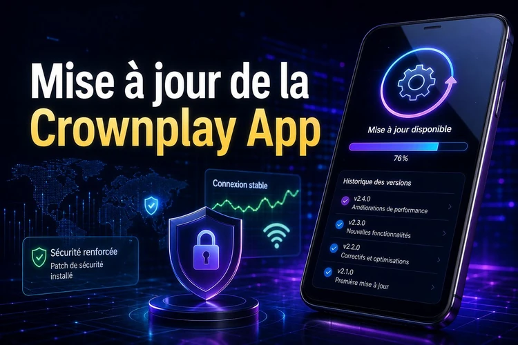 Mise à jour de la Crownplay App