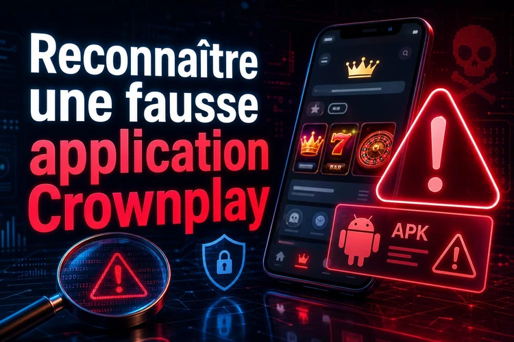 Reconnaître une fausse application Crownplay