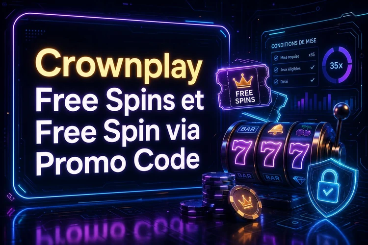 Crownplay Free Spins et Free Spin via Promo Code