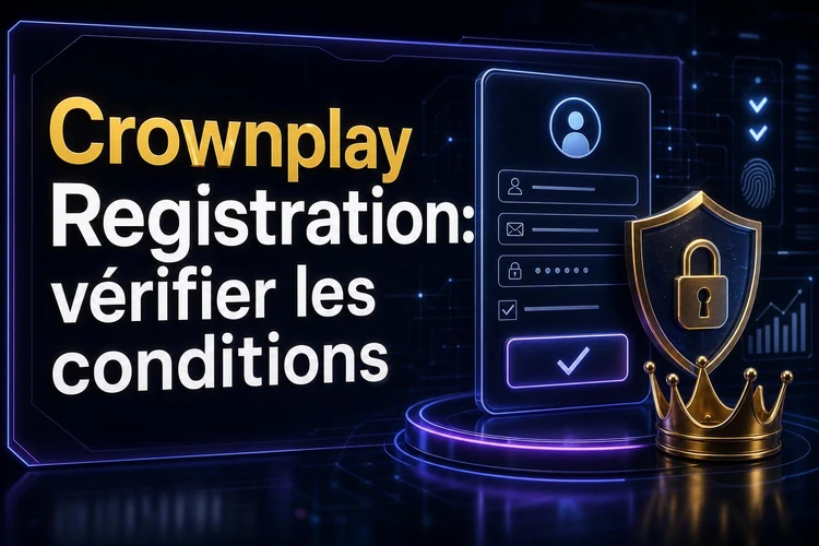 Crownplay Registration: vérifier les conditions avant toute création de compte
