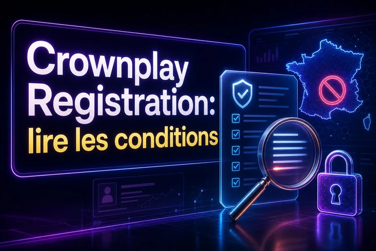 Crownplay Registration: lire les conditions avant de s’inscrire