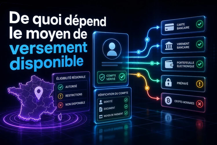 De quoi dépend le moyen de versement disponible