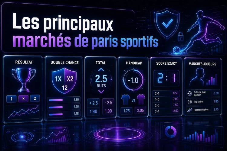 Les principaux marchés de paris sportifs