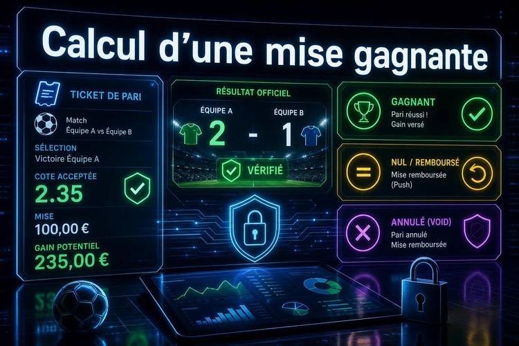 Calcul d’une mise gagnante
